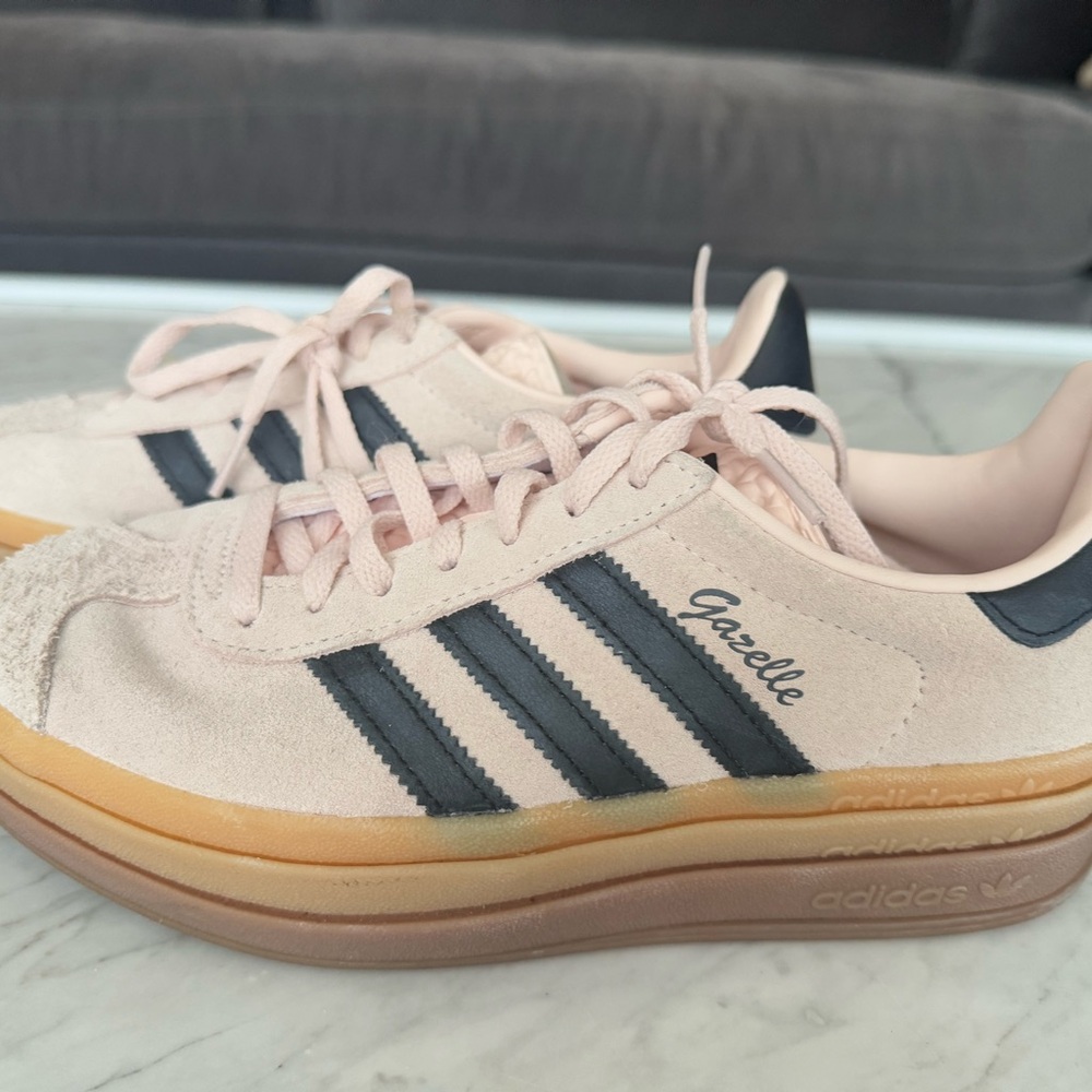 Adidas Gazelle Pink and Black Sneakers